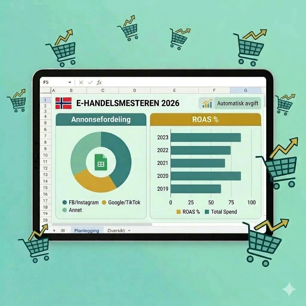 Nystartad 2026 – Gründers komplette startpakke (Maler for Canva og Word)